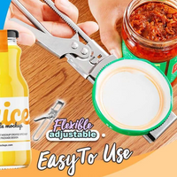 Abrebotes ajustable de acero inoxidable YayaVida - foto 6