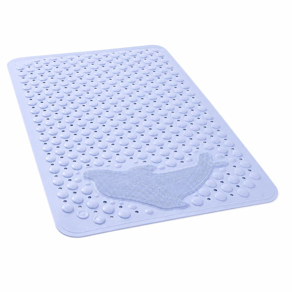 Alfombra antideslizante de baño YayaVida sobre fondo blanco