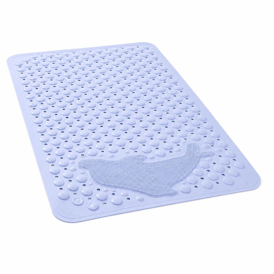 Alfombra antideslizante de baño YayaVida sobre fondo blanco